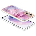 thumbnail image 5 of Designed for Samsung Galaxy S21 Plus Marble Case, Ultra Thin Girls Women Plating Marble Designed Flexible Soft TPU IMD Marble Protective Case Cover for Samsung Galaxy S21 Plus - Pink, 5 of 6