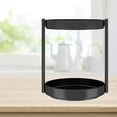 thumbnail image 6 of Baoblaze 360 Degree Rotating Spice Rack Cosmetics Organizer for Storing Office Double Layer 26cm, 6 of 8