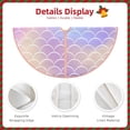 thumbnail image 4 of Daiia Fish Scale1 Drawing Merry Christmas Tree Skirt , Xmas Large Lace-up Tree Skirt, Santa Snowflakes Rustic Home Decorations New Year Party Farmhouse Decor-30", 4 of 7
