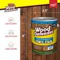 Wood Defender Semi-transparent Fence Stain for Exterior Outdoor Redwood ...