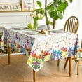 thumbnail image 3 of Birthday Rectangular Tablecloth 60×120 Inch, Happy Birthday Balloon Washable Table Cover for Party Picnic Dinner Decor, 3 of 6