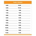 Dry Erase Hourly Schedule (Standard Clock) by Huang zhong wen