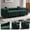 Green / Wood, variant on FunMay Velvet 3-seater Loveseat, Modern Bubble Upholstered Couch for Living Room