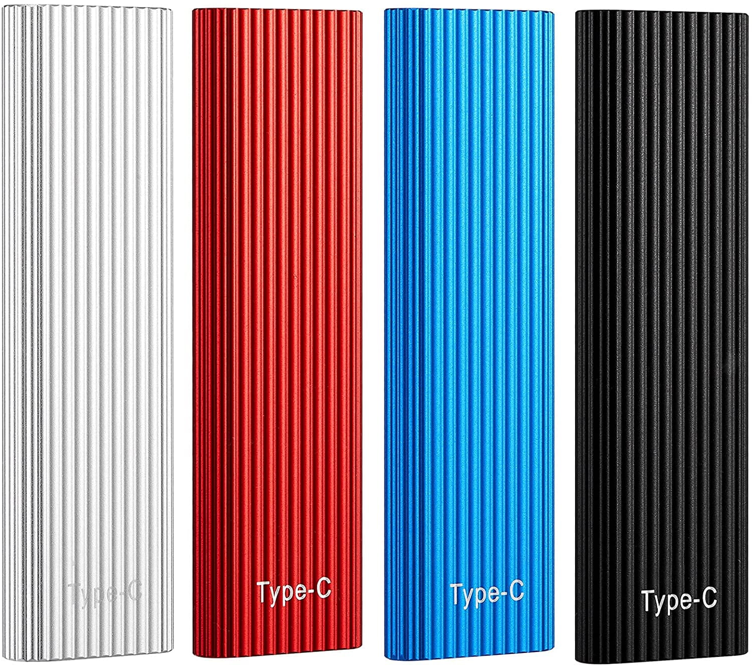 ikasus 2TB New Portabl External Solid State Hard Drive Portable SSD HDD USB 3.1 for Laptops Desktops Phones PC Shockproof Durable Easy to Carry Mobile Solid State Hard Drive with Data line Black