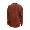 thumbnail image 4 of Women's Oversized Sweatshirt 2025 Fall Fashion Clothes Ribbed Corduroy Long Sleeve Going Out Pullover Tops 09-Wine XL, 4 of 5