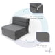 thumbnail image 5 of Funda Extra Sofá Cama Cozy Individual gris, 5 of 7