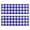 Blue and White Checkered Pattern, variant on Purple and Black Checkered Pattern Anti Fatigue Kitchen Rugs Set Of 2, Non Slip Washable Decorative Floor Mats for Sink Laundry and Home Use, 17"x47"