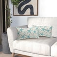 thumbnail image 6 of Aqua Starfish Lumbar Pillow Covers 12X20 Inch Set of 2 Beach Ocean Coastal Decorative Rectangular Pillow Cases Summer Nautical Cotton Linen Cushion Case Home Decor for Sofa Couch Outdoor, 6 of 6