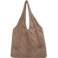 thumbnail image 1 of LHSHID Knitted Hobo Bag Women's Crocheted Shoulder Bag Large Handbags Tote Wool Woven Aesthetic Purse Top Handle Bag, 1 of 8