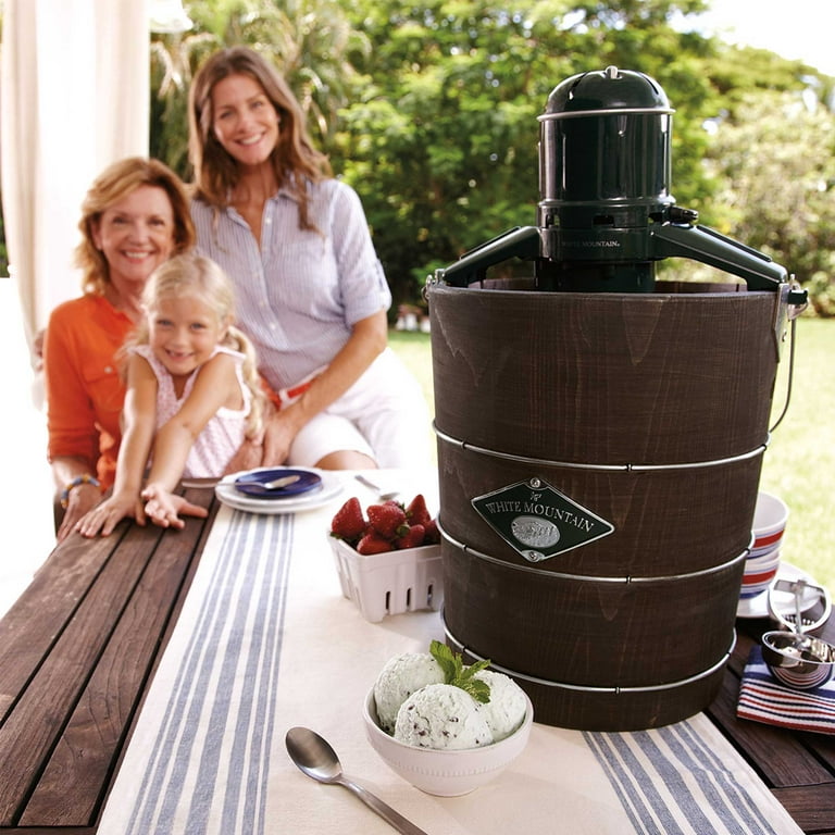 White Mountain 4 Quart Electric Ice Cream Maker - Blue Ridge Mountain Ice  Cream Maker Store