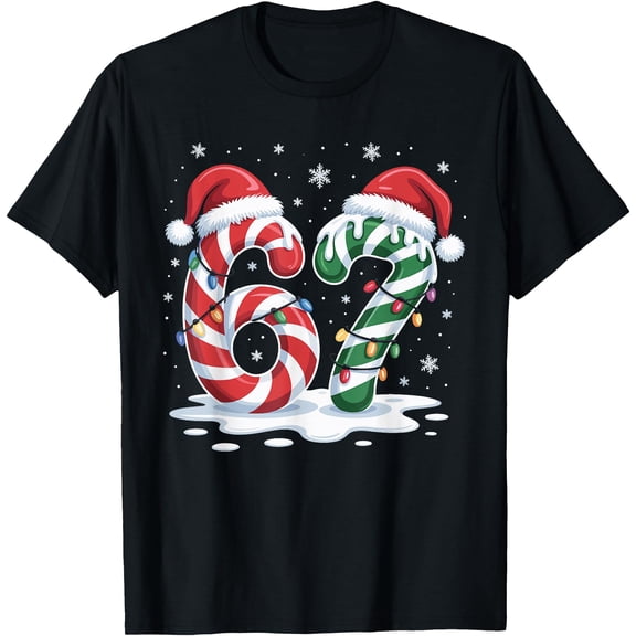 Santa Claus 67 Christmas Xmas Holiday Number 67 T-Shirt Tee