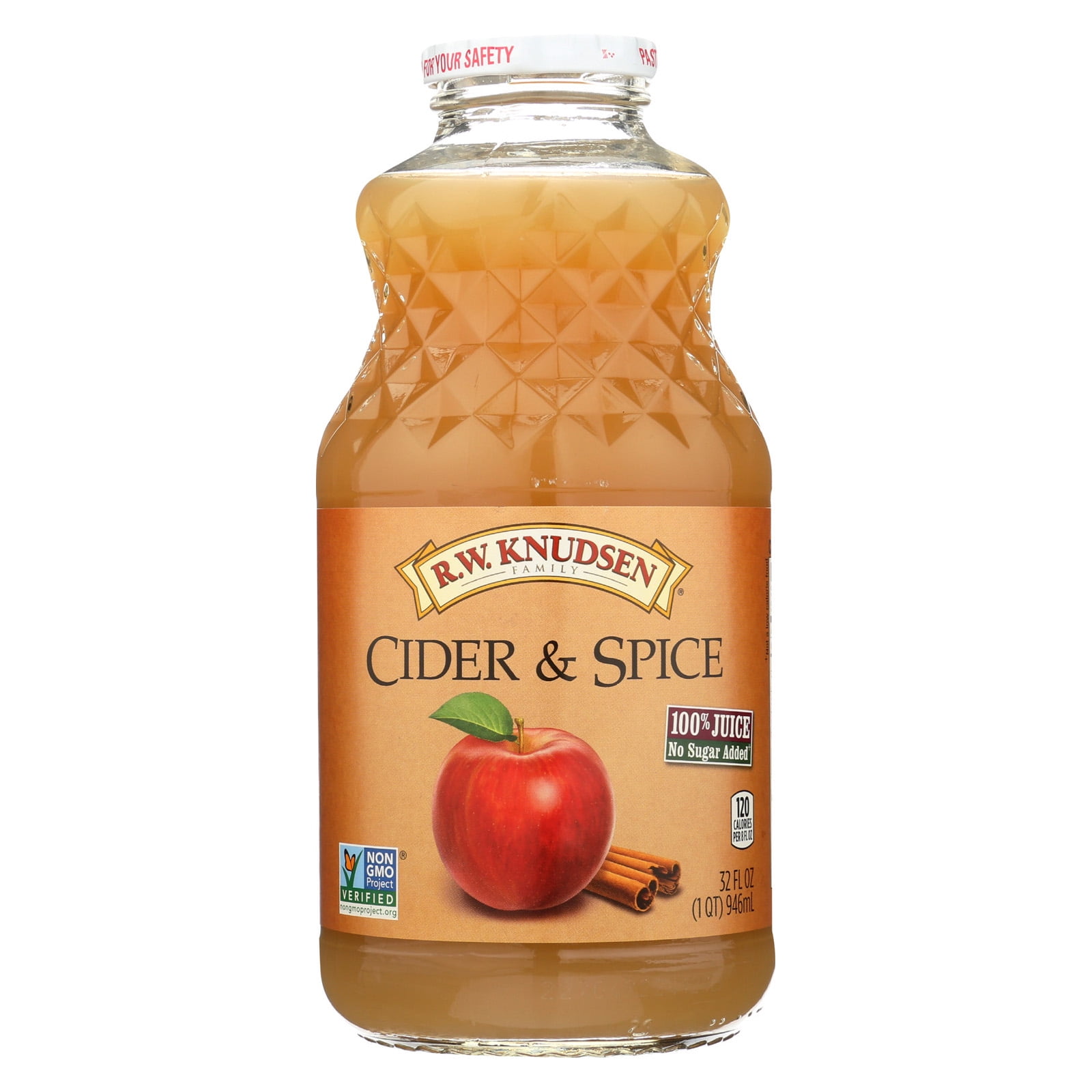 R.W. Knudsen Juice Blends Cider and Spice Case of 12 32 Fl oz