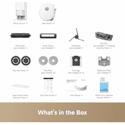 DREAME L60 Ultra FE Robot Vacuum and Mop with 30000Pa Suction, Auto-Empty and 100℃ Self-Cleaning Mop, Obstacle Avoidance and 360° Navigation, Corner to Edge Deep Cleaning, TriCut Brush, White