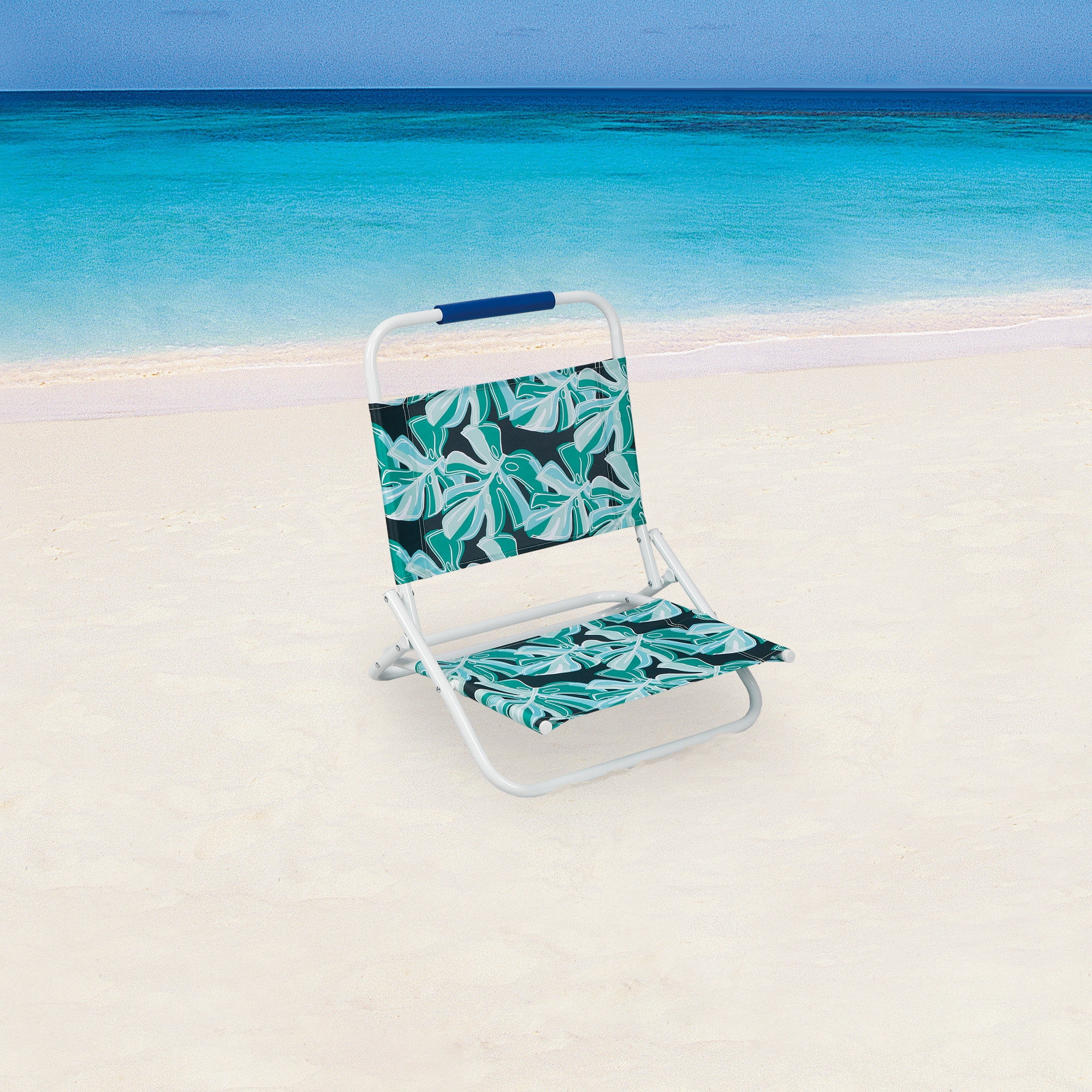Mainstays Beach Sand Chair, Palm Leaf Pattern