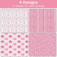 thumbnail image 5 of 12 Sheets Baby Girl Wrapping Paper Shower Wrapping Paper 19.7 Inch x 25.6 Inch ,Stripes Design for Baby Shower Holiday Birthday Party, 5 of 9