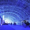 thumbnail image 4 of Morttic 33FT 100 LEDs String Lights,Black Wire Waterproof Fairy Lights 8 Modes ,Plug in Xmas Lights for Home, Garden, Wedding, Party, Christmas Decoration Indoor Outdoor, Blue, 4 of 6