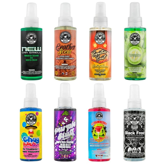 Kit de ambientadores Chemical Guys Scent-Sational de 8 aromas, 118 ml