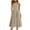 Khaki, variant on Womens Corset Dress Elegant Spaghetti Strap Bustier Midi Dress Flowy Pleated Hem Low Cut Prom Dresses with Pockets