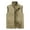 Khaki, variant on Fashion Vest Men'S Thin Workwear Solid Color Stand Collar Sleeveless Jacket Tank Tops Gray