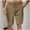 Khaki, variant on Mens Shorts Solid Color Straight Cargo Pants Multi Pockets Casual Shorts