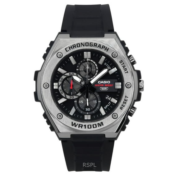 Casio MWA300H-1A Men's Chronograph Black Resin Strap Quartz Watch