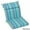Pike Azure, variant on Blazing Needles 22-inch by 45-inch Three-section Outdoor Seat/Back Chair Cushion Pike Azure 49 x 22