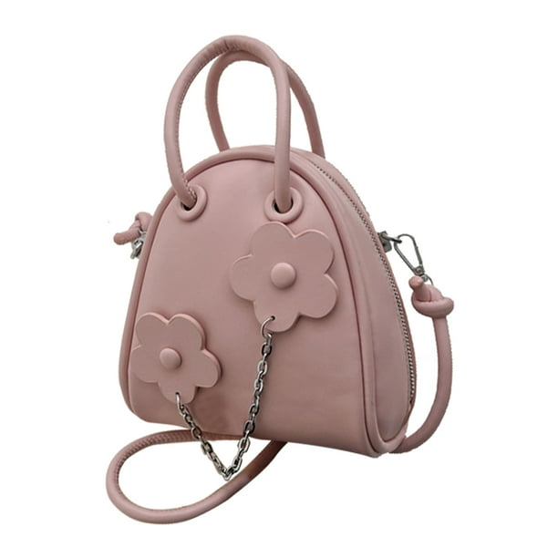Bolso bandolera de PU con cremallera, bolso de hombro impermeable para mujer, regalos (rosa) Ehuebsd Para Estrenar