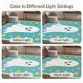 thumbnail image 7 of ODIKA 6'x9' Washable Area Rug Ghost Halloween Guitar Boho Mosaic Cute Cartoon Faces Kawaii for Queen Size Bedroom, Under Bed, Master Suite, Easy Care, Non-Shedding, 7 of 7