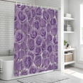 thumbnail image 6 of Valentine's Day Bathroom Shower Curtains with 12 Hooks Polyester Waterproof Shower Curtain for Stalls and Bathtubs Purple Rose Romantic Floral Farmhouse Decorative Bathroom Curtain 48x72 Inches, 6 of 9