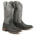 thumbnail image 2 of Men's Stetson Greycliff Genuine Hippo Boots Handcrafted JBS Collection Black, 2 of 3