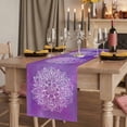 thumbnail image 2 of Table Runners 90 Inches Long Dress Scarves, Boho Floral Farmhouse Coffee/Dining/Kitchen Table Runner for Living Room, Purple Flowers Vintage Bohemian Watercolor 13x90 Inch, 2 of 9