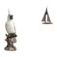 thumbnail image 1 of Escultura de loro navegando, figura de animal de resina, centro de mesa decorativo para escritorio, mesa, chimenea, armario y modelo de , adorno, 1 of 8