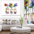 thumbnail image 1 of Abstract Flowers in Glass Vases - Extra Large Floral Wall Art, 1 of 3