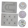 thumbnail image 3 of OUNONA 2Pcs Bead Board Tray Grey Plastic for Jewelry Design Necklace Bracelet, 3 of 8