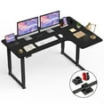 thumbnail image 1 of MotionGrey - Ergo2 Pro Bureau Debout Électrique en L Droit Réglable avec Paramètres de Mémoire - Dessus Noir 63"x43 Pouces Cadre Noir - Bureau Ergonomique pour la Maison et le Bureau, 1 of 10