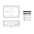 thumbnail image 3 of Caja de Herramientas Portátil ToughBuilt StackTech Bloqueable y Duradera, 3 of 9