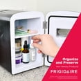 thumbnail image 3 of Frigidaire 9 Can Retro Personal Mini Fridge, 6L Portable Cooler with  AC & 12V Car Adapter, Compact Beverage Cooler for Drinks, Skincare, and Snacks, 3 of 7