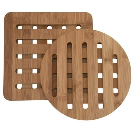 Mainstays Trivet 2-Pack, Bamboo