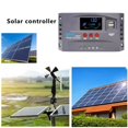 thumbnail image 2 of Controlador de carga solar MPPT de 12 V y 24 V con pantalla inteligente y doble USB, estabilizador de voltaje (20 A), 2 of 8