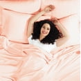 thumbnail image 7 of Hearth & Harbor Deep Pocket 4 Piece Solid Bed Sheet Set, 1800 Thread Count Microfiber Sheets, Full, Misty Rose, 7 of 7