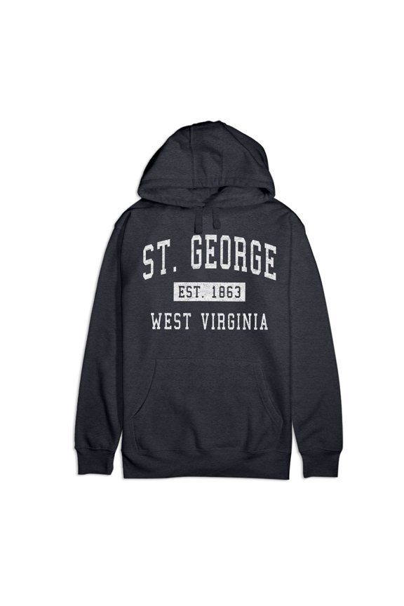 St. George West Virginia Classic Established Premium Cotton Hoodie