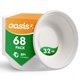 thumbnail image 1 of Bowls de papel OasisSN 32 oz, 68 unidades, compostables y resistentes, 1 of 7