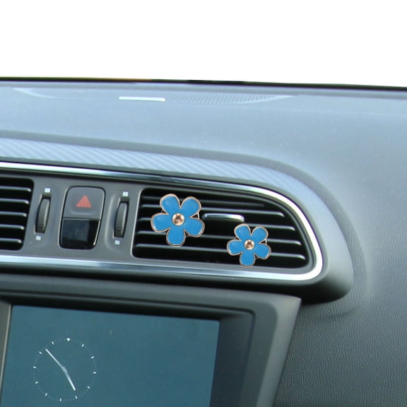 FRCOLOR  4 Pcs Car Interior Decor Air Vent Decorative Accessories Blue