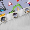 thumbnail image 4 of Manfei Tractor Excavator Blackout Curtains Set of 2 (52x84 Each), Cartoon Equipment Truck Window Curtains, Vehicle Car Theme Curtains and Drapes, Curtains and Drapes Room Decor, 4 of 6
