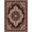 Burgundy Red, Pattern 16, variant on ODIKA 8'x10' Washable Area Rug Non-Shedding, Easy Care, Vintage Web Featuring Ornate Spandrels Border Bands Carpect Deepburgundy for King Size Bedroom Under Bed, Master Suite