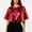 Red, variant on JOANKDMI Metallic Shiny Capelet for Women Short Cloak Tie Front Shrug Costume Accessories for Halloween Party Mermaid Alien Disco Festival Fancy Dress Up