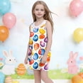 thumbnail image 6 of SELONE Cute Dresses for Girls Sleeveless Tank Dress Crew Neck Sundress with pockets Easter Egg Classic Beach Outfits, 6 of 6