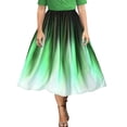 thumbnail image 4 of Gvmfive Plus Size Womens Gradient Color Short Sleeve Swing Midi Dress, 4 of 4