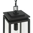 thumbnail image 3 of Possini Euro Design Atkins 21 1/2" High Modern Outdoor Pendant Light Fixture Ceiling Porch Hanging Matte Black Die Cast Metal, 3 of 8