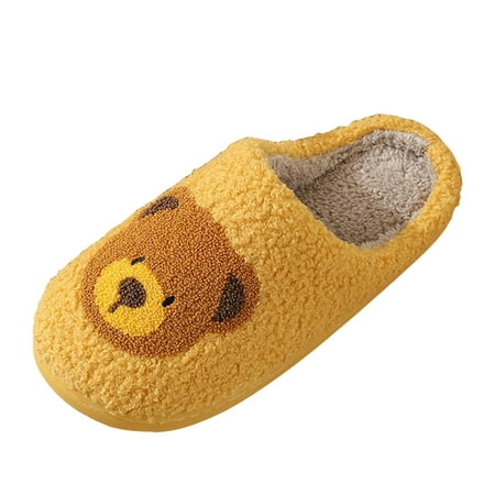 

KELINFONG Women s Fuzzy Slip on Slippers Cute Funny Pattern Soft Comfy Memory Foam Indoor House Shoes